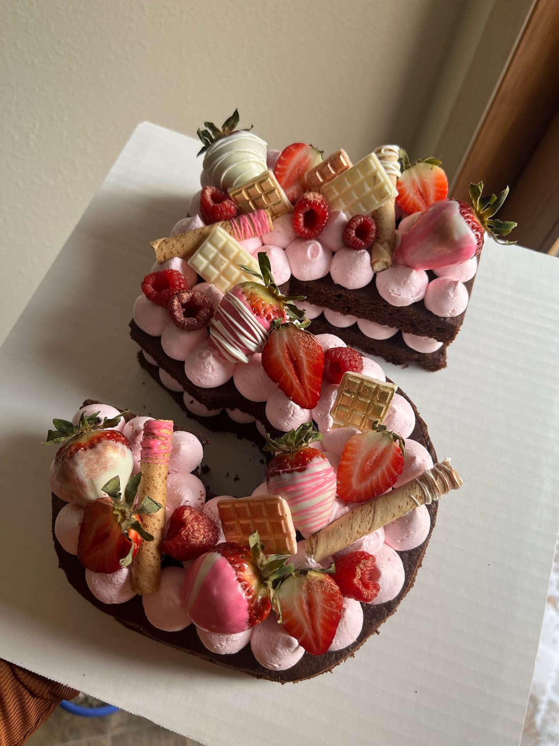 Berry number cake