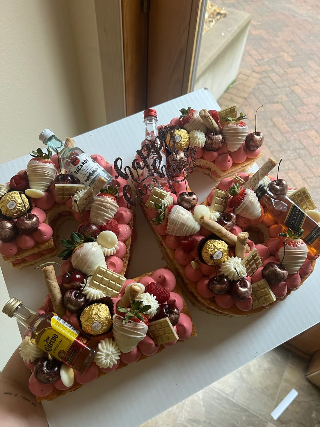 Milestone number cake